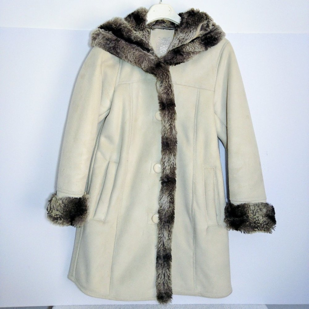Coat (NEW) - LUXURIOUS IVORY FAUX SUEDE!